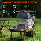 Portable power station 230 watts, camping lithium-ion battery, solar generator, quick charging