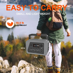 Portable power station 230 watts, camping lithium-ion battery, solar generator, quick charging